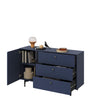 Lenart Credenza a 3 cassetti e 1 anta Colours Small CS 04 Opaco Blu