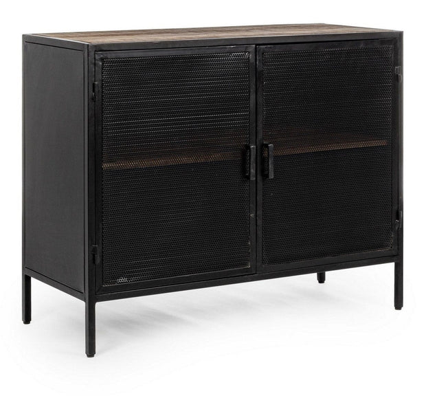 Bizzotto Credenza con 2 ante Roderic Nero