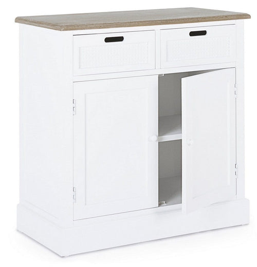 Bizzotto Credenza con 2 cassetti e 2 ante Dorotea Bianco