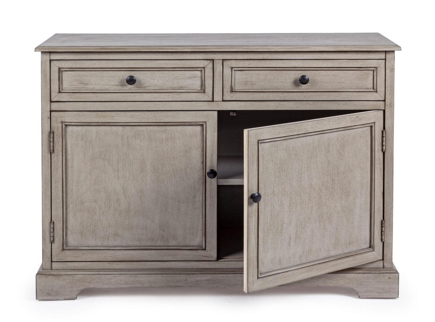 Bizzotto Credenza con 2 cassetti e 2 ante Margaret Grigio