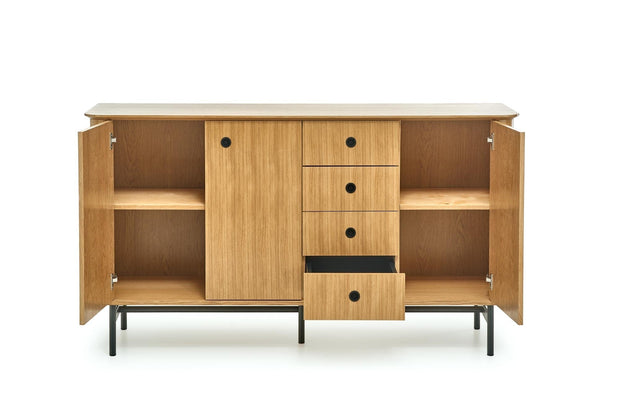 Halmar Credenza con 2 cassetti e 3 ante Samart KM-1 Quercia