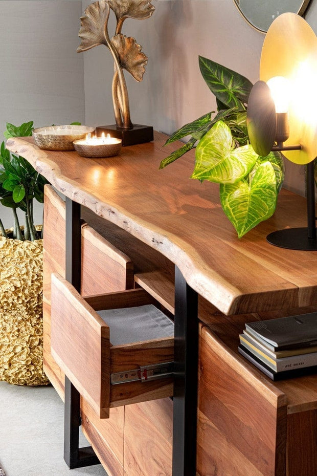 Bizzotto Credenza con 2 cassetti e 4 ante Artur Naturale