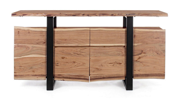 Bizzotto Credenza con 2 cassetti e 4 ante Artur Naturale