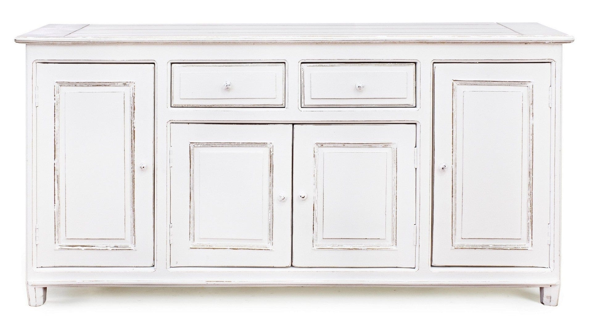 Bizzotto Credenza con 2 cassetti e 4 ante Colette Bianco