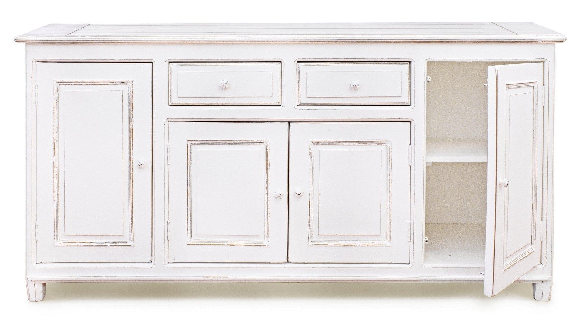 Bizzotto Credenza con 2 cassetti e 4 ante Colette Bianco