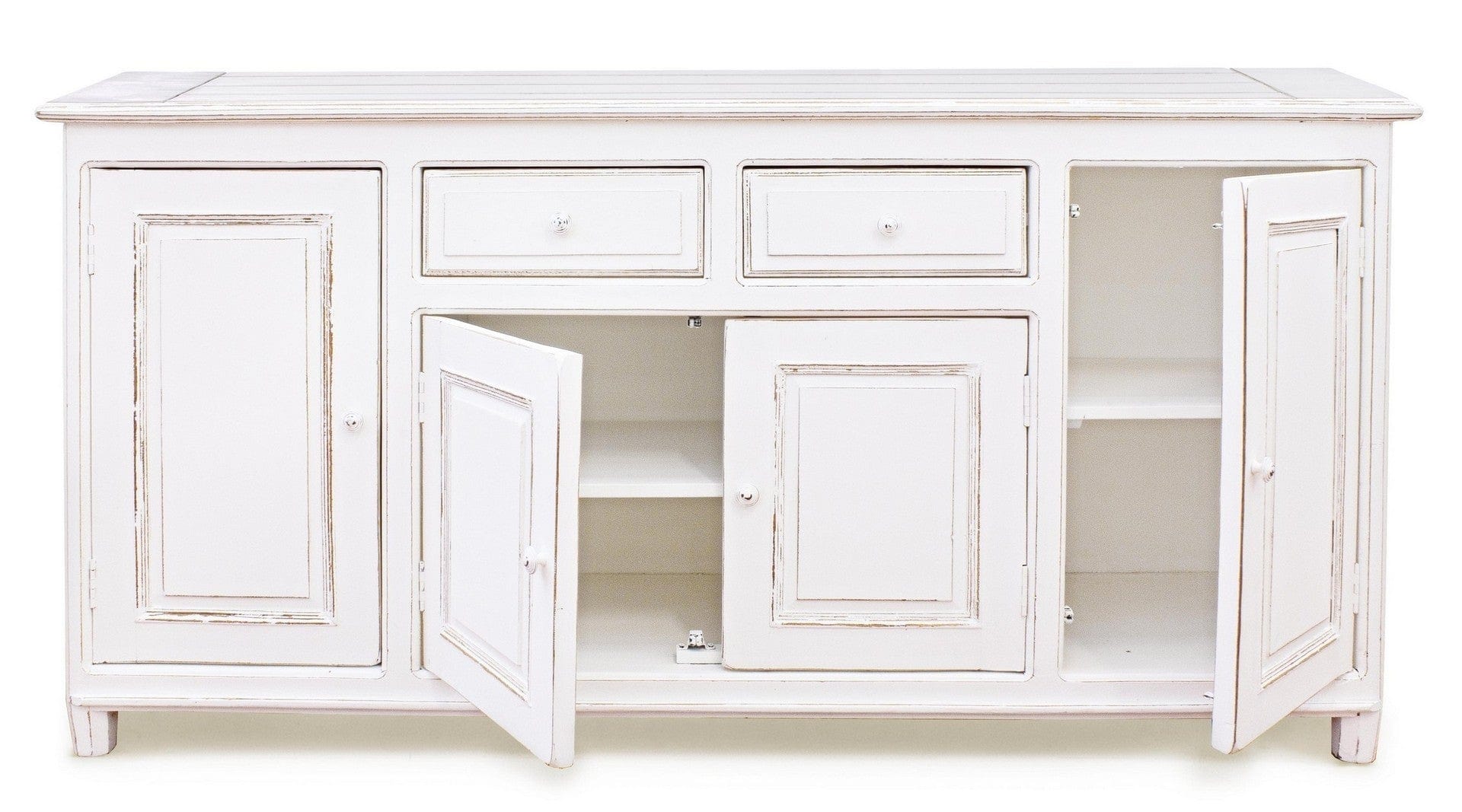 Bizzotto Credenza con 2 cassetti e 4 ante Colette Bianco