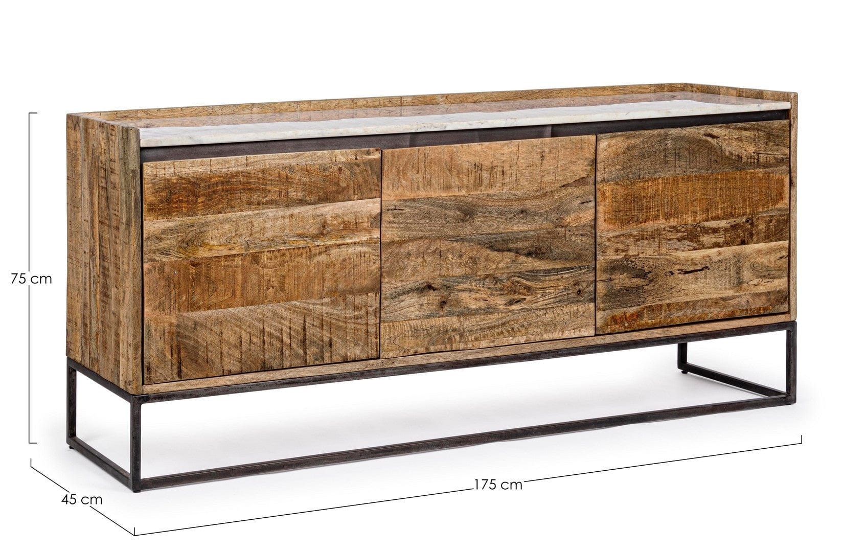 Bizzotto Credenza con 3 ante Lambeth Naturale