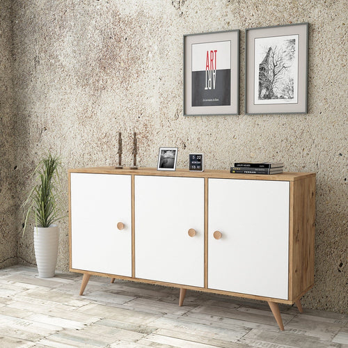 Asir Credenza con 3 ante Vilamo VL12-211 Bianco