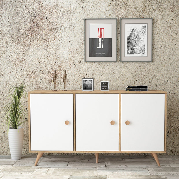 Asir Credenza con 3 ante Vilamo VL12-211 Bianco