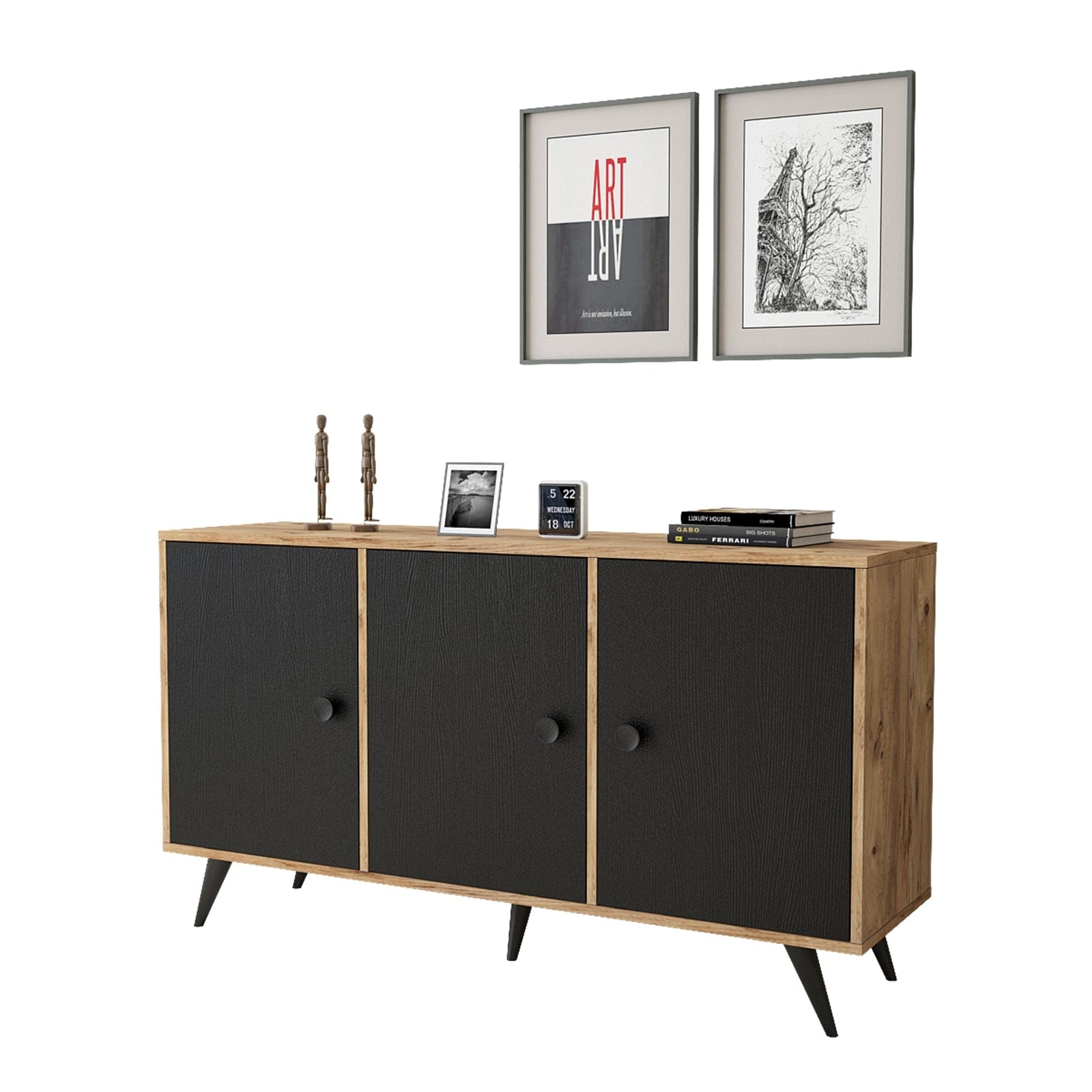 Asir Credenza con 3 ante Vilamo VL12-232 Naturale