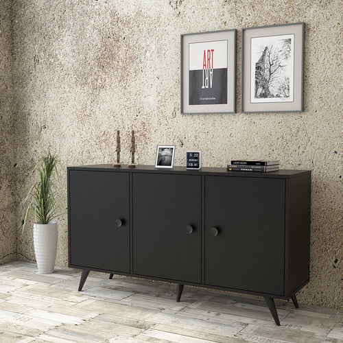 Asir Credenza con 3 ante Vilamo VL12-332 Nero