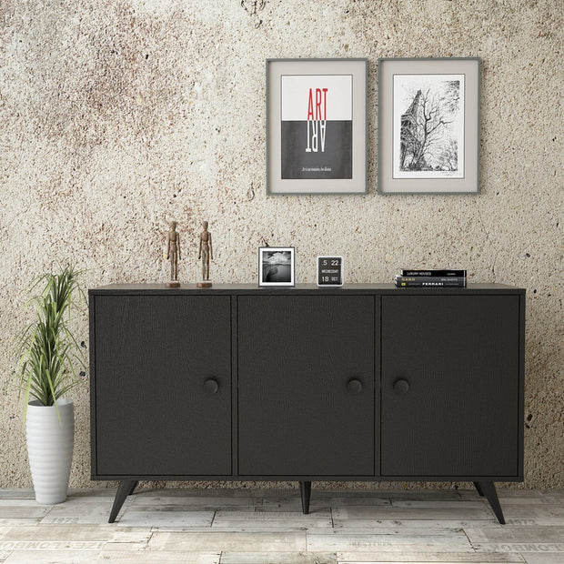 Asir Credenza con 3 ante Vilamo VL12-332 Nero