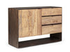 Bizzotto Credenza con 3 cassetti e 1 anta Gunter Naturale