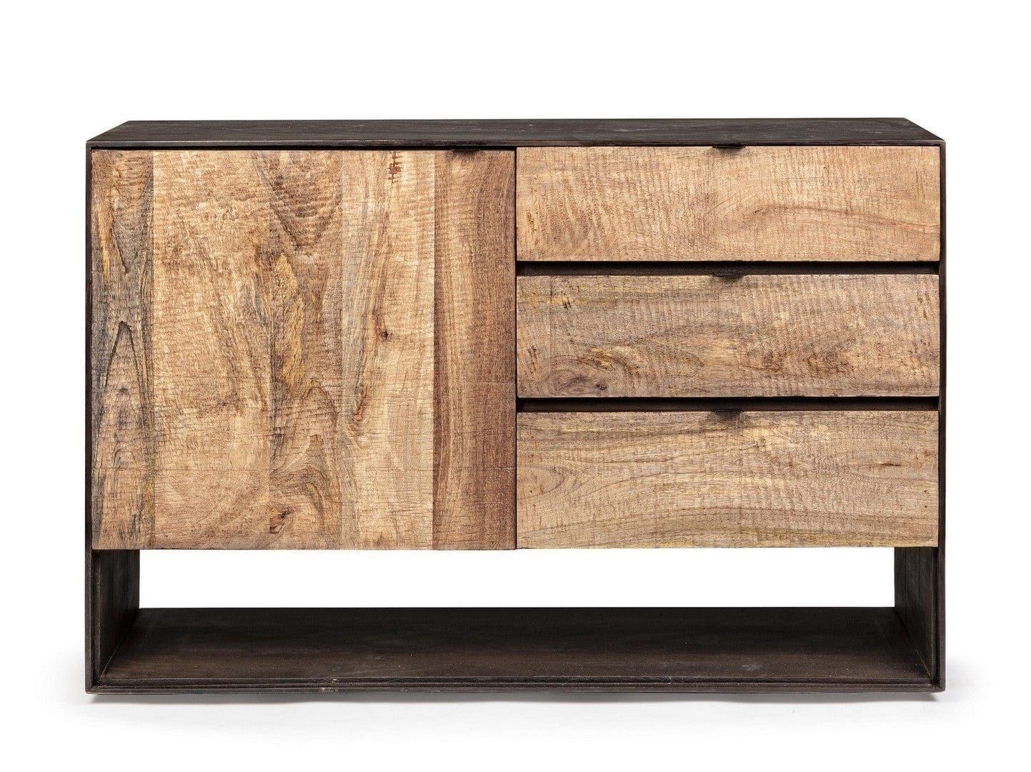 Bizzotto Credenza con 3 cassetti e 1 anta Gunter Naturale