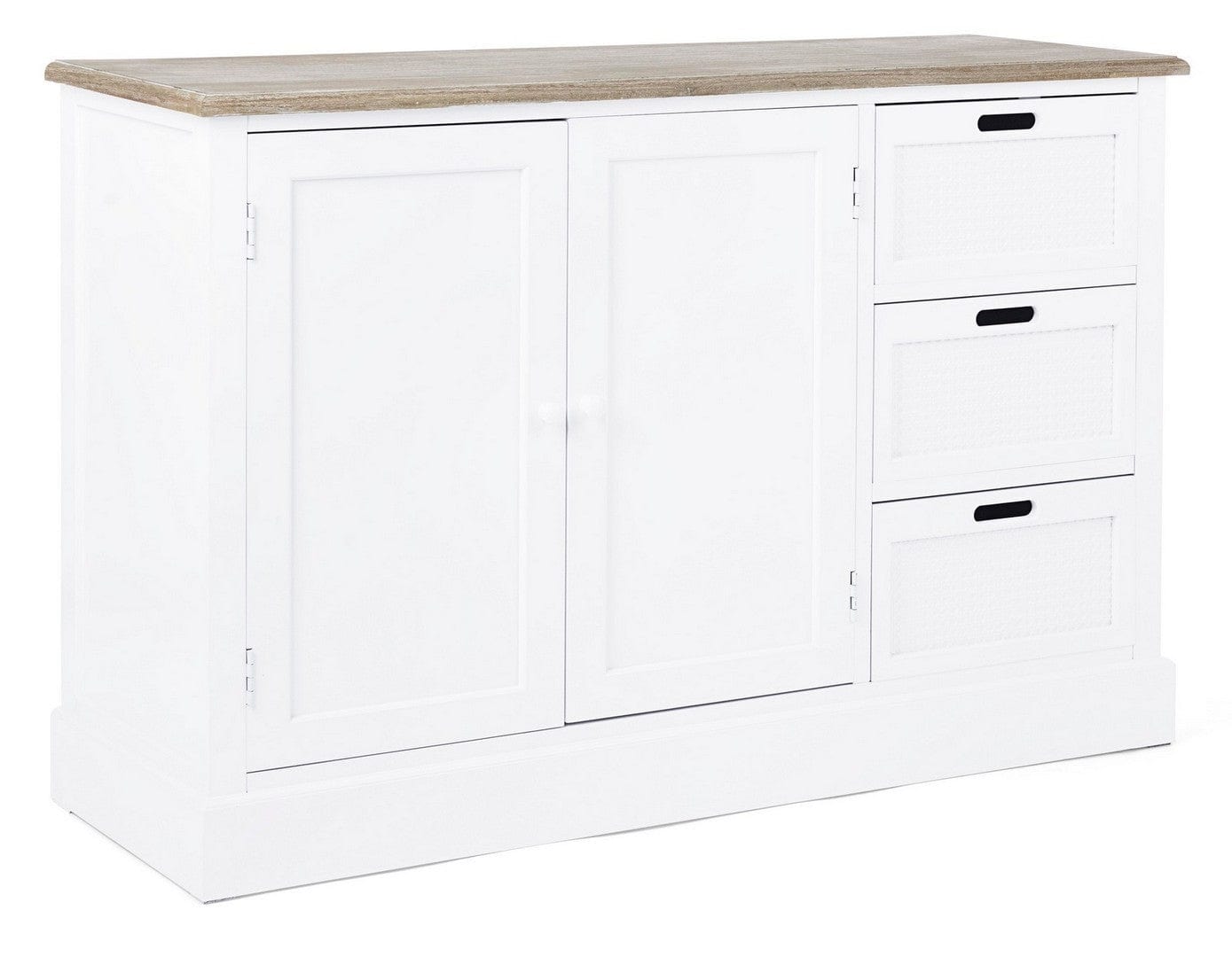 Bizzotto Credenza con 3 cassetti e 2 ante Dorotea Bianco