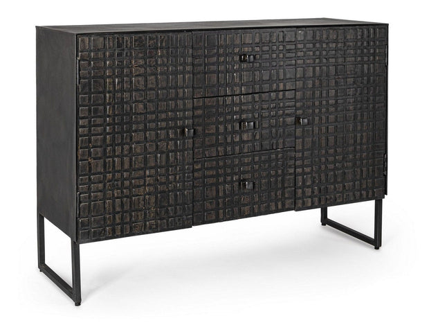 Bizzotto Credenza con 3 cassetti e 2 ante Dorset Grafite