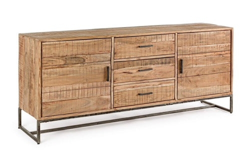 Bizzotto Credenza con 3 cassetti e 2 ante Elmer A Grande Naturale