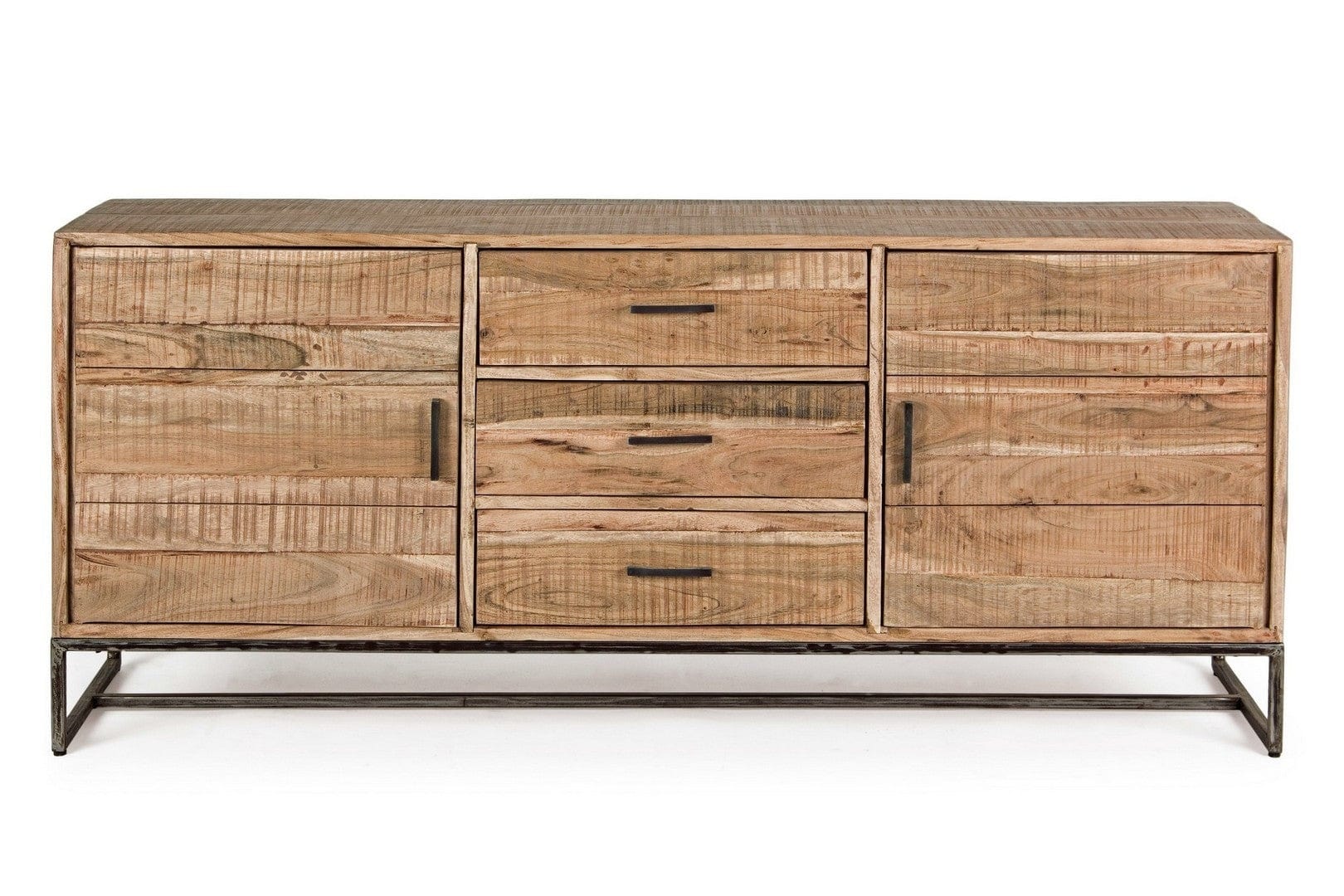 Bizzotto Credenza con 3 cassetti e 2 ante Elmer A Grande Naturale