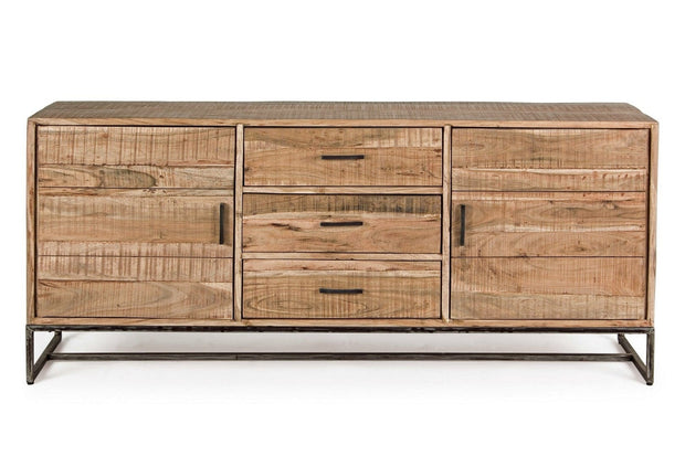 Bizzotto Credenza con 3 cassetti e 2 ante Elmer A Grande Naturale