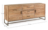 Bizzotto Credenza con 3 cassetti e 2 ante Elmer A Grande Naturale