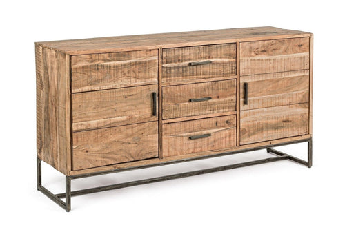 Bizzotto Credenza con 3 cassetti e 2 ante Elmer A Piccola Naturale