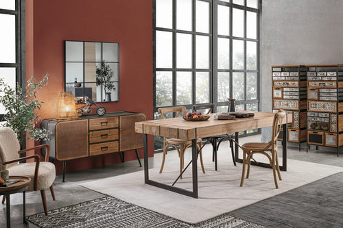 Bizzotto Credenza con 3 cassetti e 2 ante Elton Naturale