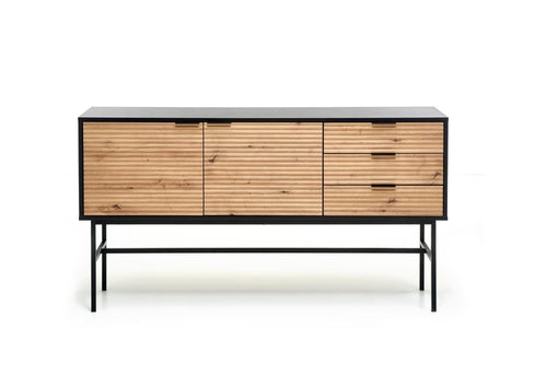 Halmar Credenza con 3 cassetti e 2 ante Moreno KM-1 Quercia