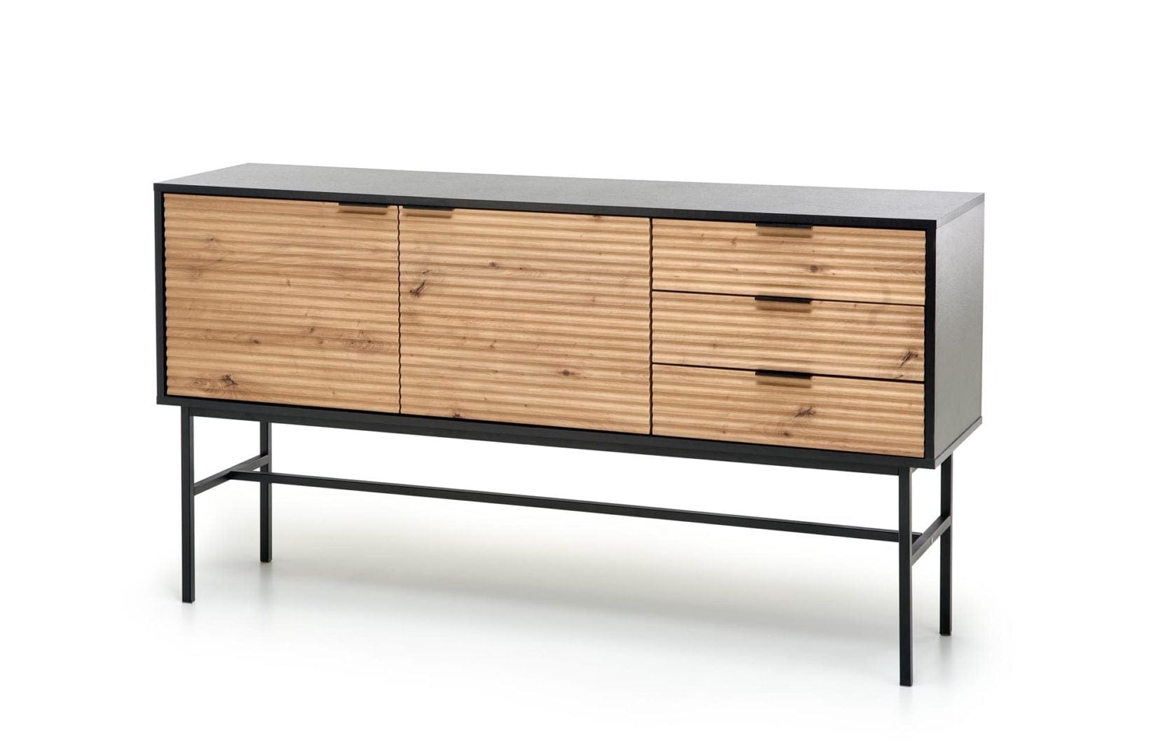 Halmar Credenza con 3 cassetti e 2 ante Moreno KM-1 Quercia