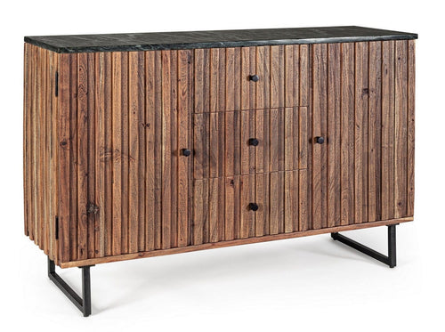 Bizzotto Credenza con 3 cassetti e 2 ante Norfolk Naturale