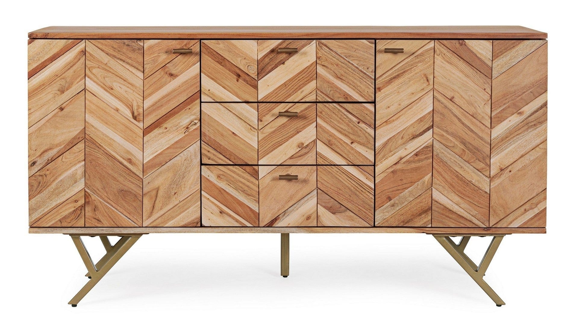 Bizzotto Credenza con 3 cassetti e 2 ante Raida Naturale