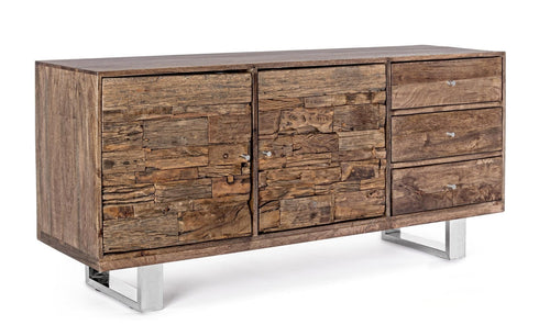 Bizzotto Credenza con 3 cassetti e 2 ante Stanton Naturale