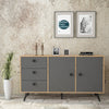 Asir Credenza con 3 cassetti e 2 ante Vilamo VL9-211 Antracite