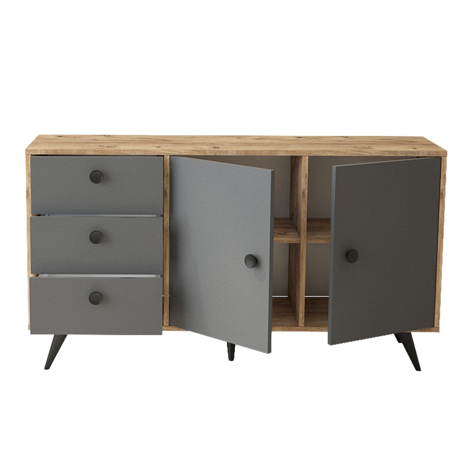 Asir Credenza con 3 cassetti e 2 ante Vilamo VL9-211 Antracite