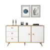 Asir Credenza con 3 cassetti e 2 ante Vilamo VL9-211 Bianco