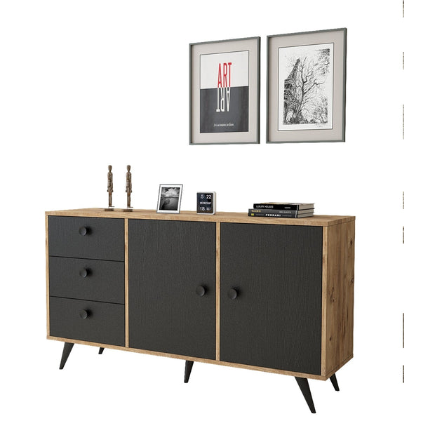 Asir Credenza con 3 cassetti e 2 ante Vilamo VL9-232 Naturale