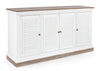 Bizzotto Credenza con 4 ante Lincoln Bianco