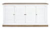 Bizzotto Credenza con 4 ante Lincoln Bianco