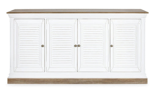 Bizzotto Credenza con 4 ante Lincoln Bianco