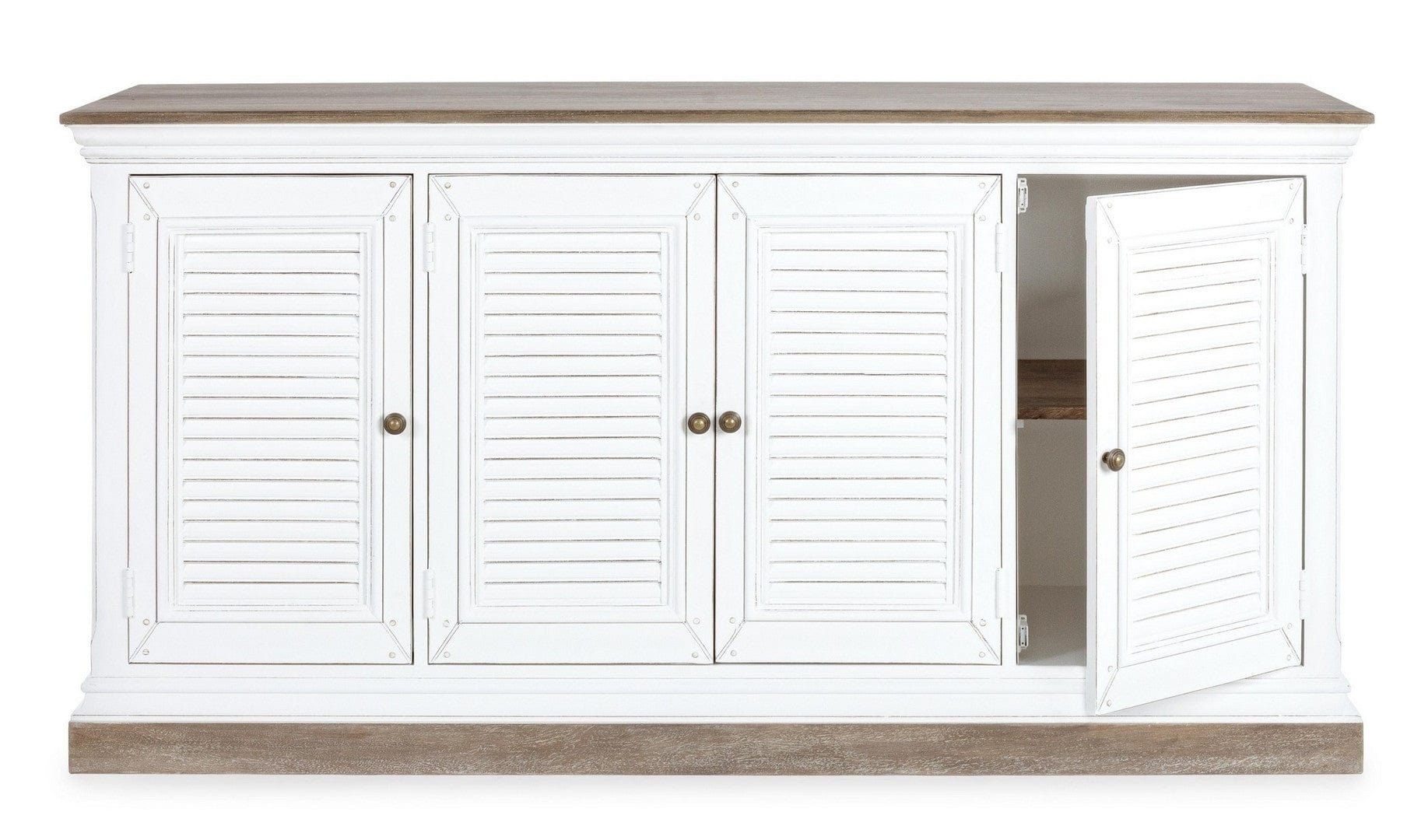 Bizzotto Credenza con 4 ante Lincoln Bianco