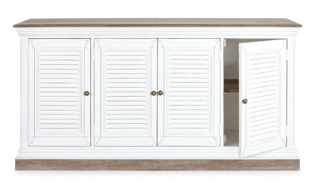 Bizzotto Credenza con 4 ante Lincoln Bianco