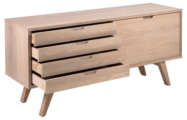 Actona Credenza con 4 cassetti e 1 anta A-Line Quercia