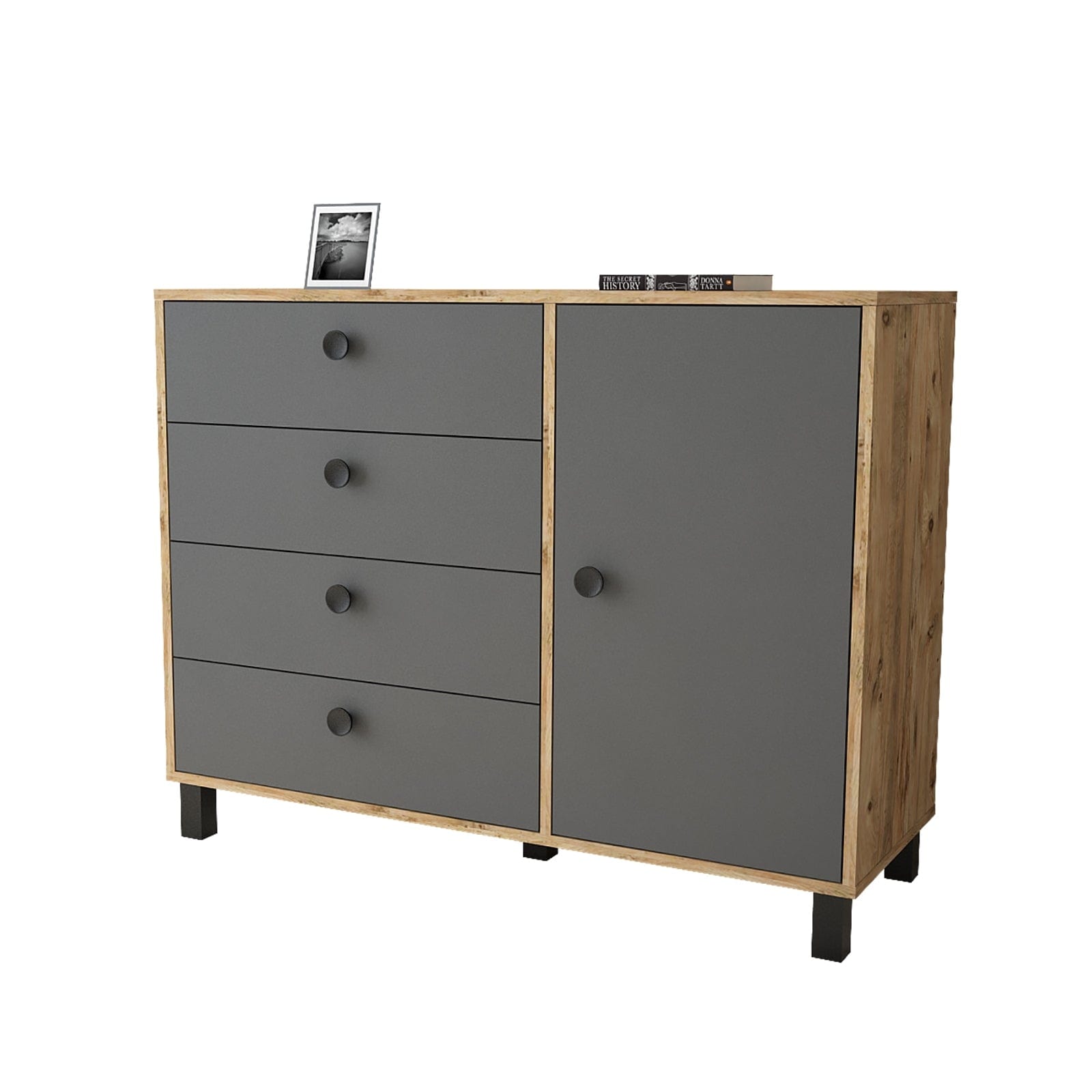 Asir Credenza con 4 cassetti e 1 anta Vilamo VL81-228 Antracite