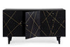 Bizzotto Credenza con 4 cassetti e 2 ante Lineas Nero