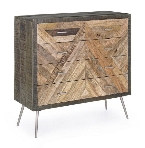 Bizzotto Credenza con 4 cassetti Norwood Naturale