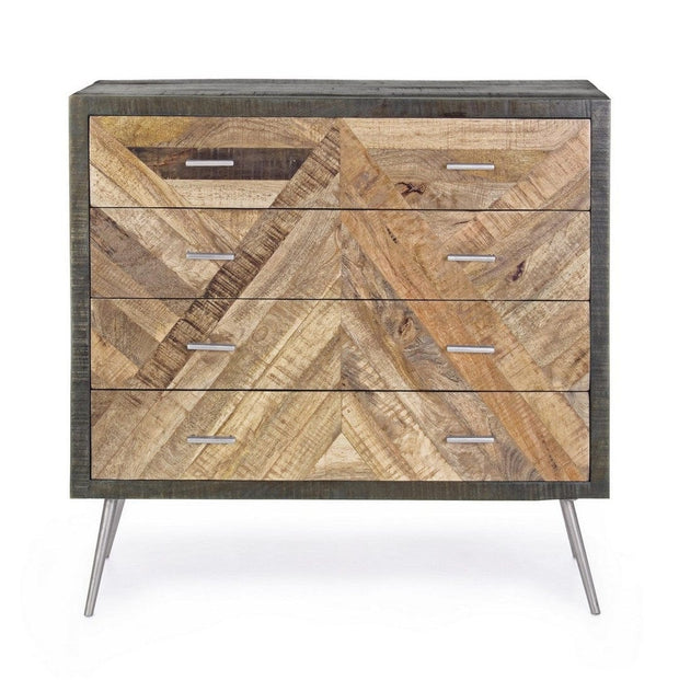 Bizzotto Credenza con 4 cassetti Norwood Naturale