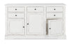 Bizzotto Credenza con 5 cassetti e 3 ante Jefferson Bianco