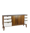 Moycor Credenza con 6 cassetti e 2 ante Artic Noce