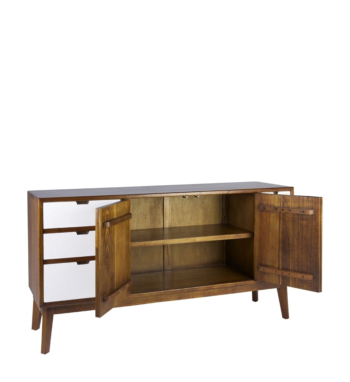 Moycor Credenza con 6 cassetti e 2 ante Artic Noce