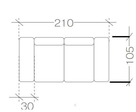 Divano 2 posti Zeustron Grigio (7)