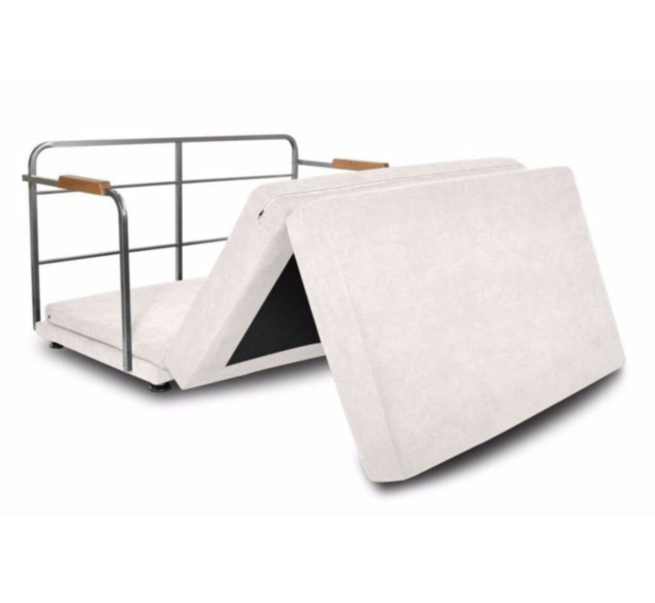 Oyo Divano Letto 2 posti in tessuto Cushion Crema